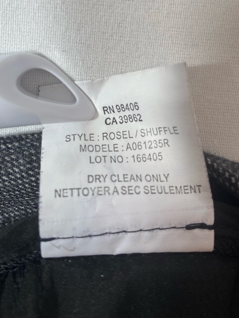 Theory Women’s Rosel Pants Wool Blend Charcoal Gray Size 0 - Picture 4 of 9